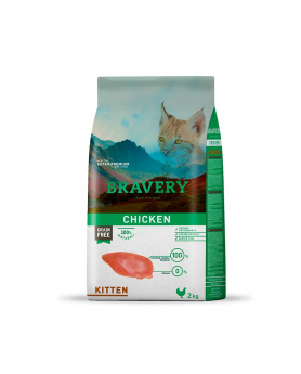 Bravery Chicken Kitten 2kg